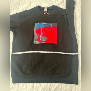 Uniqlo Kaws+Warhol Black Sweater with Red and Blue Graphic